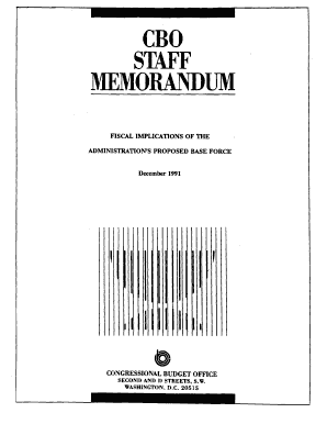 Fiscal Implications of the Administration&#039;s Proposed Base Force Cbo  Form