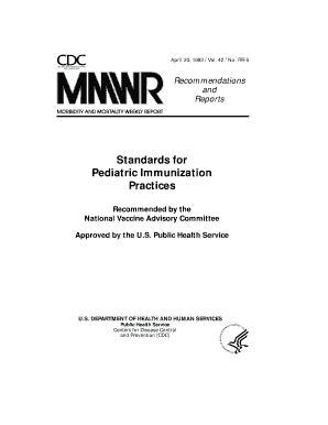 Pediatric Immunization  Form