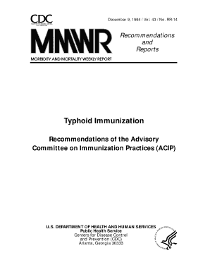 Typhoid Immunization  Form