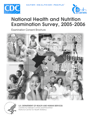National Health and Nutrition Examination Survey Examination Consent Brochure and Form Cdc