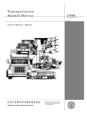 Transportation Annual Survey Current Business Reports Census  Form