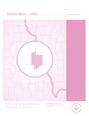 Puerto Rico Issued February CBP03 53 County Business Patterns U Census  Form