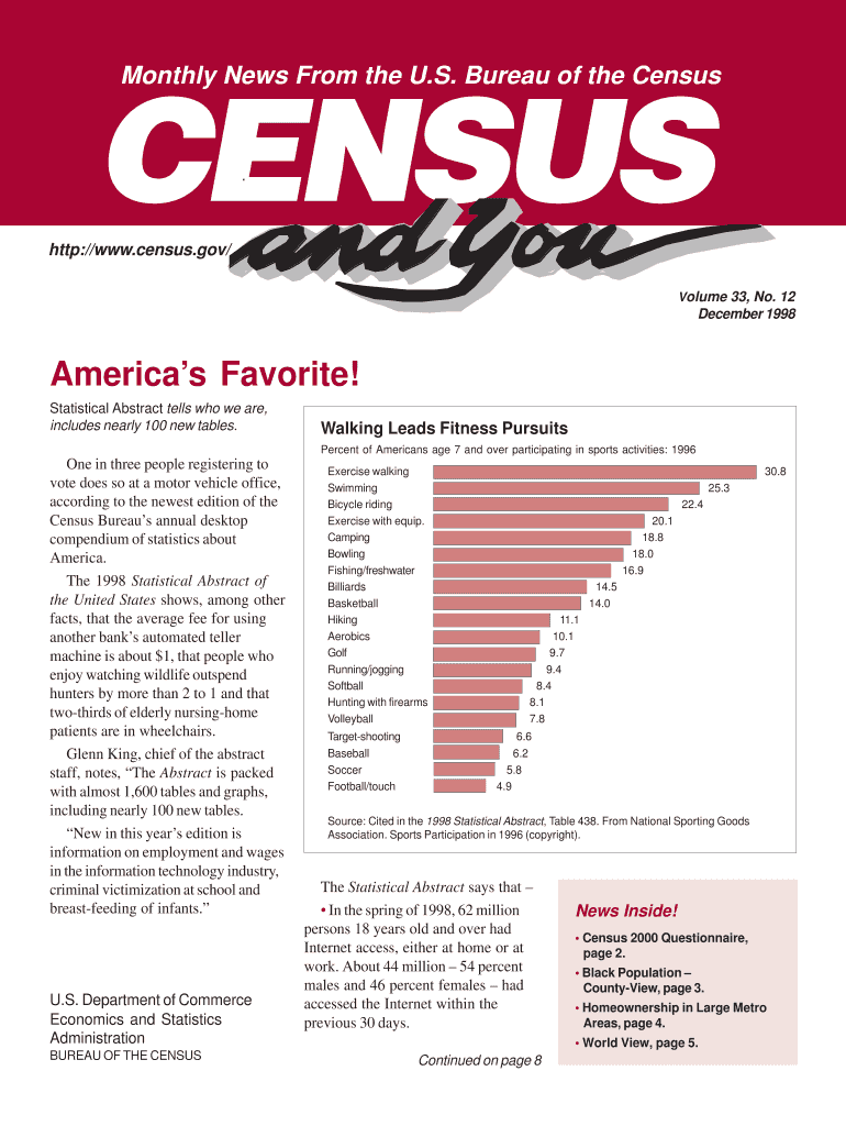 Census and You, December Census and You Census  Form