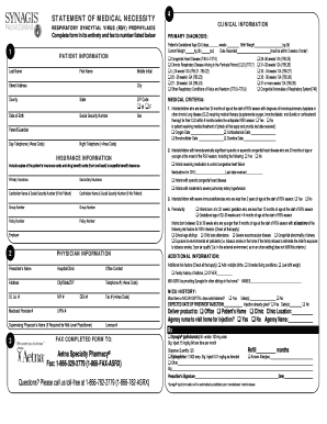 Letter of Medical Necessity for Incontinence  Form