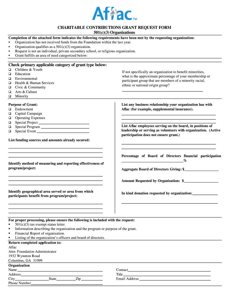 501c3 Application PDF  Form