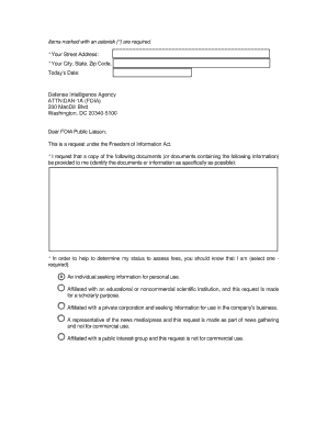 Foia Template  Form