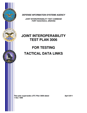 JITC Plan 3006 Defense Information Systems Agency Jitc Fhu Disa