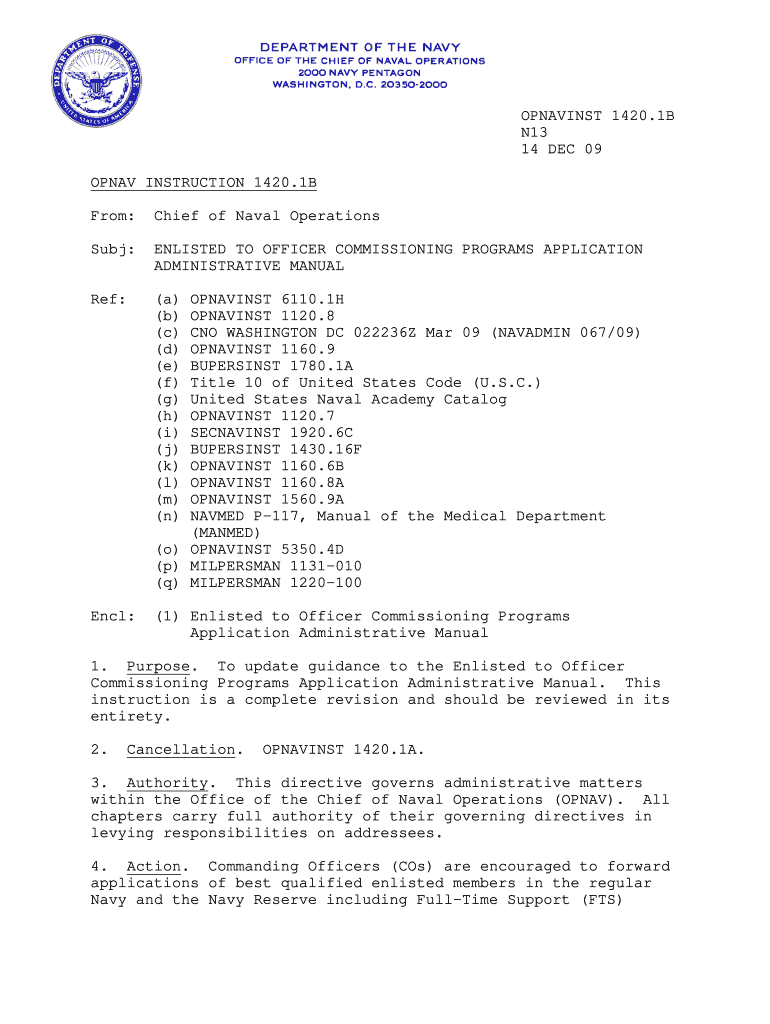 Opnav 1420 1  Form