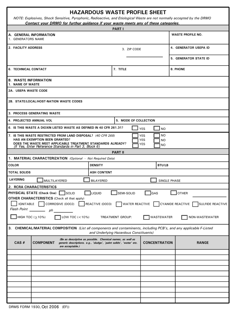 Drms Form 1930