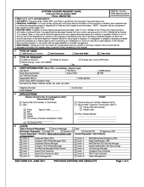 Dss Form 273