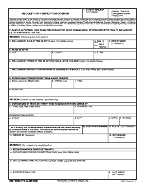 Dd Form 372 - Fill Out and Sign Printable PDF Template | signNow