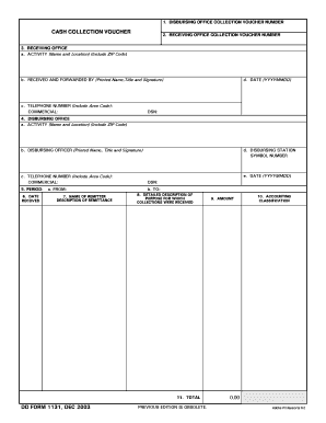 Dd Form 1131