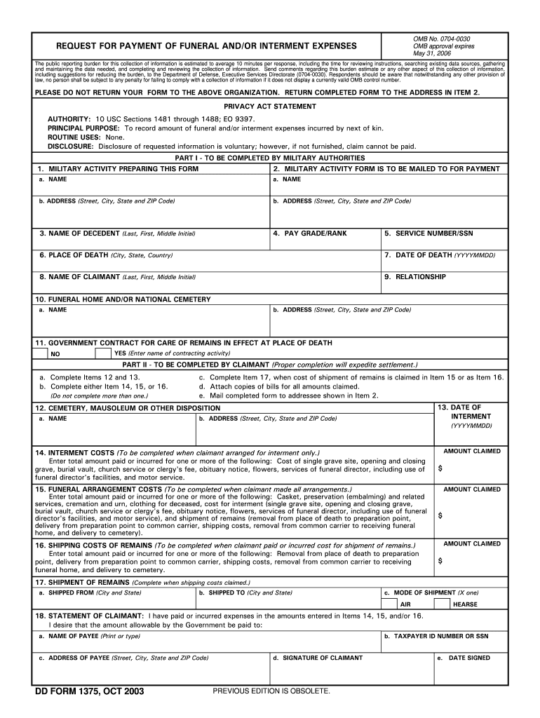 Dd Form 1375