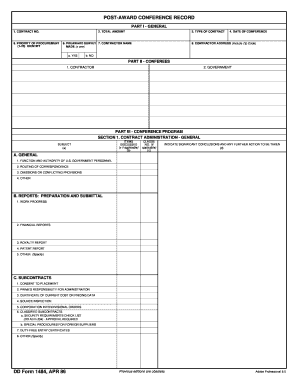 Dd Form 1484