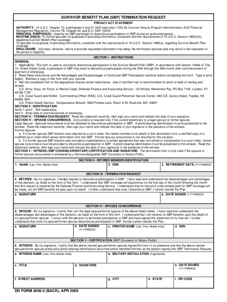  Dd 2656 2 Form 2009-2024