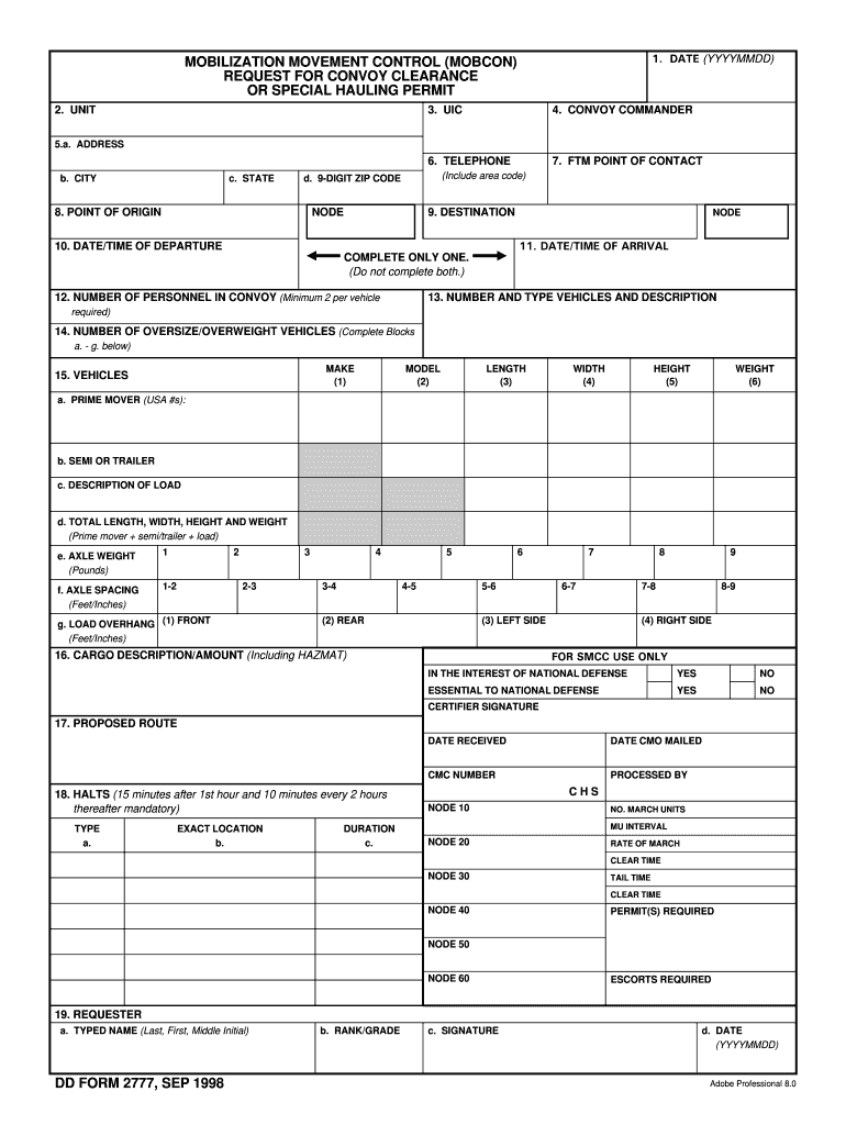  Form 2777 1998-2024