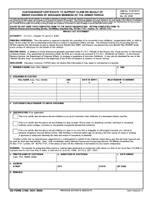 Dd Form 2790