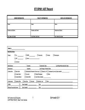 Sti Sp001 Ast Record  Form