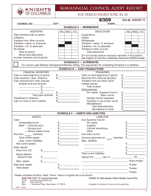  Knights of Columbus Form 1295 2012