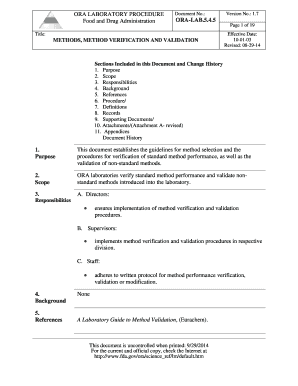 Ora Laboratory Procedure  Form