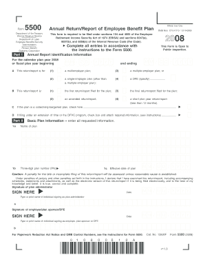  Form5500 Annual ReturnReport of Employee Benefit Plan  Kaiser 2008