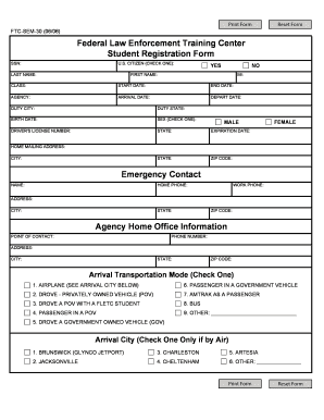 Fletc Sem 30 Form