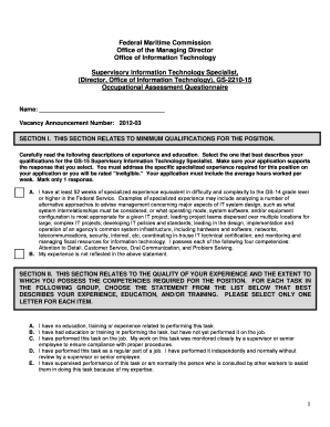 1 Federal Maritime Commission Office of the Managing Director  Form