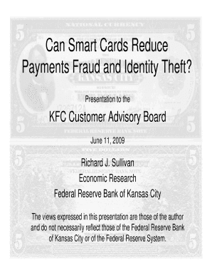 Can Smart Cards Reduce Payments Fraud and Identity Theft? Fms Treas  Form