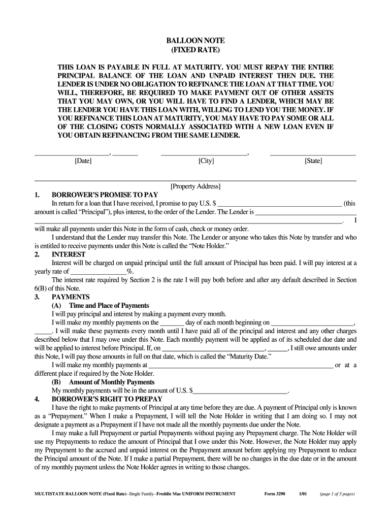  Freddiemac Fillable Form 3290 2001-2024