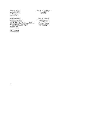 United States a Guide to the PLATA USDA Forest Service Fs Fed  Form