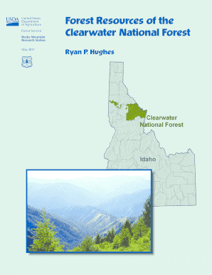 Forest Resources of the Clearwater National Forest Forest Resources of the Clearwater National Forest Fs Fed  Form
