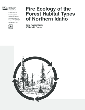 Fire Ecology of the Forest Habitat Types of Northern Idaho INT GTR 363  Form