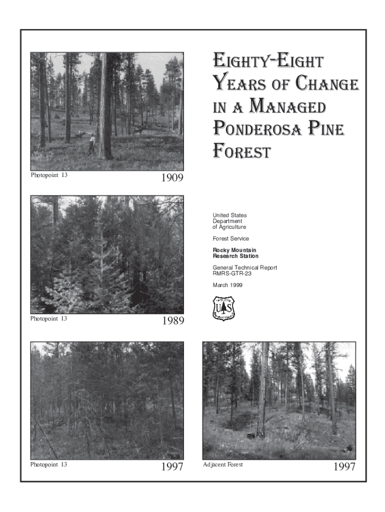 Eighty Eight Years of Change in a Managed Ponderosa Pine Forest  Form