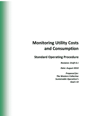 Monitoring Utility Costs and Consumption USDA Forest Service Fs Fed  Form
