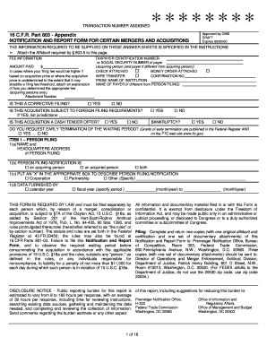 16 Cfr 803  Form