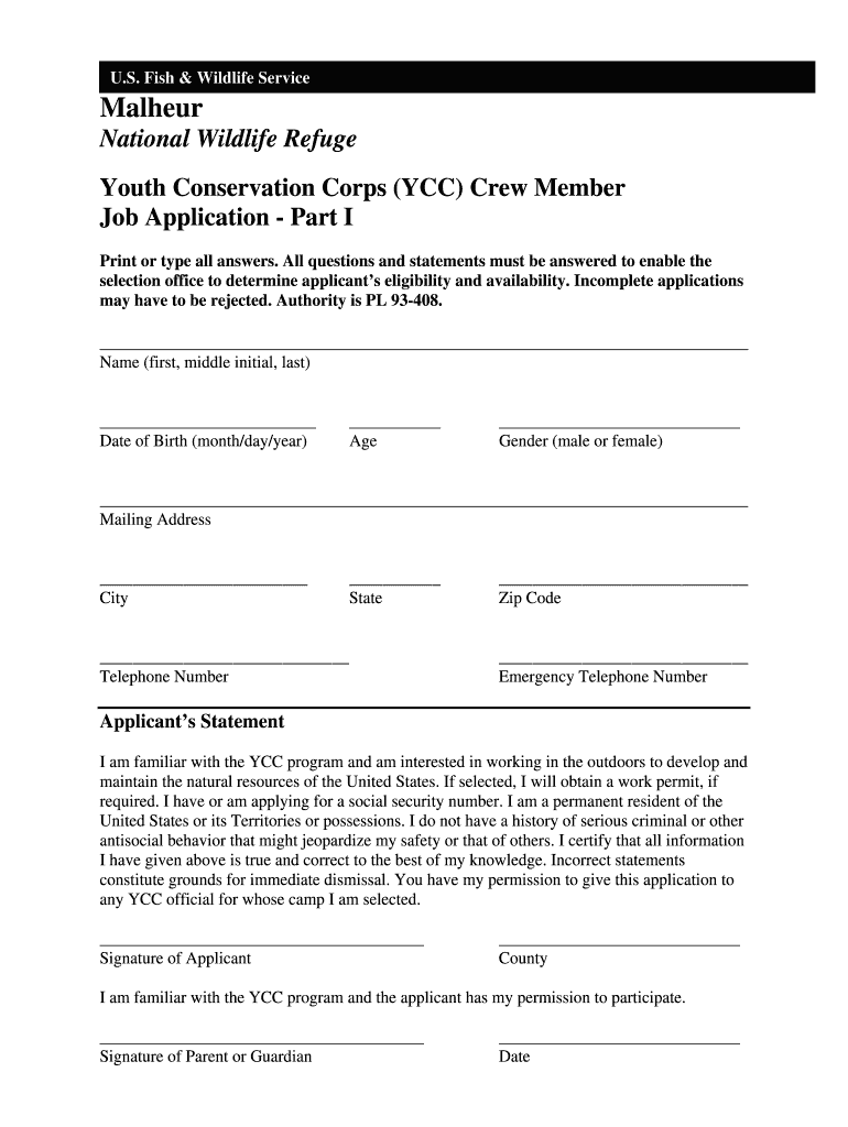 Malheur National Wildlife Refuge U S Fish and Wildlife Service Fws  Form