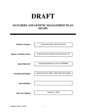 Species or Hatchery Stock Fws  Form