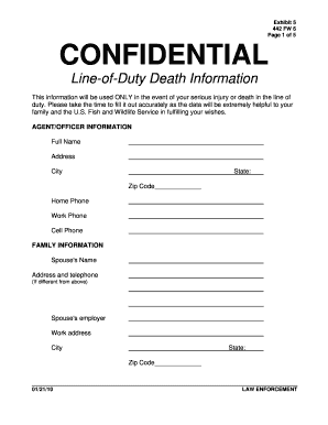 Confidential Form