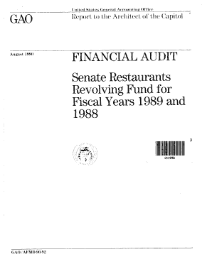 AFMD 90 92 Financial Audit Government Operations Archive Gao  Form