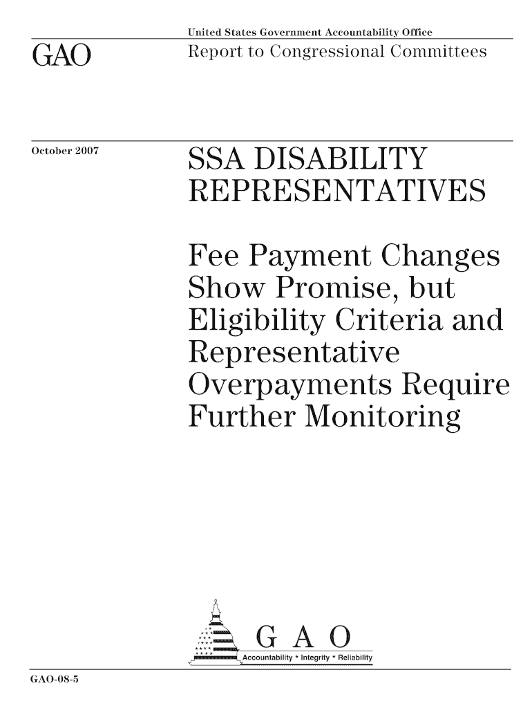 SSA DISABILITY  Form