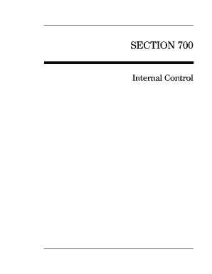 SECTION 700 Internal Control This Page Intentionally Left Blank Gao  Form