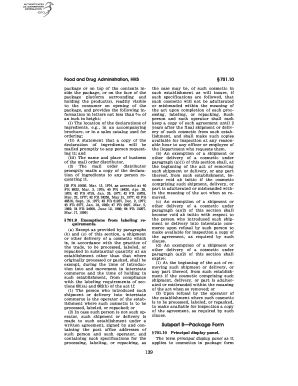 139 Subpart B Package Form U S Government Printing Office Gpo