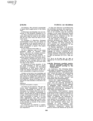 19 CFR Ch I 4 1 06 Edition 122 49a Gpo  Form