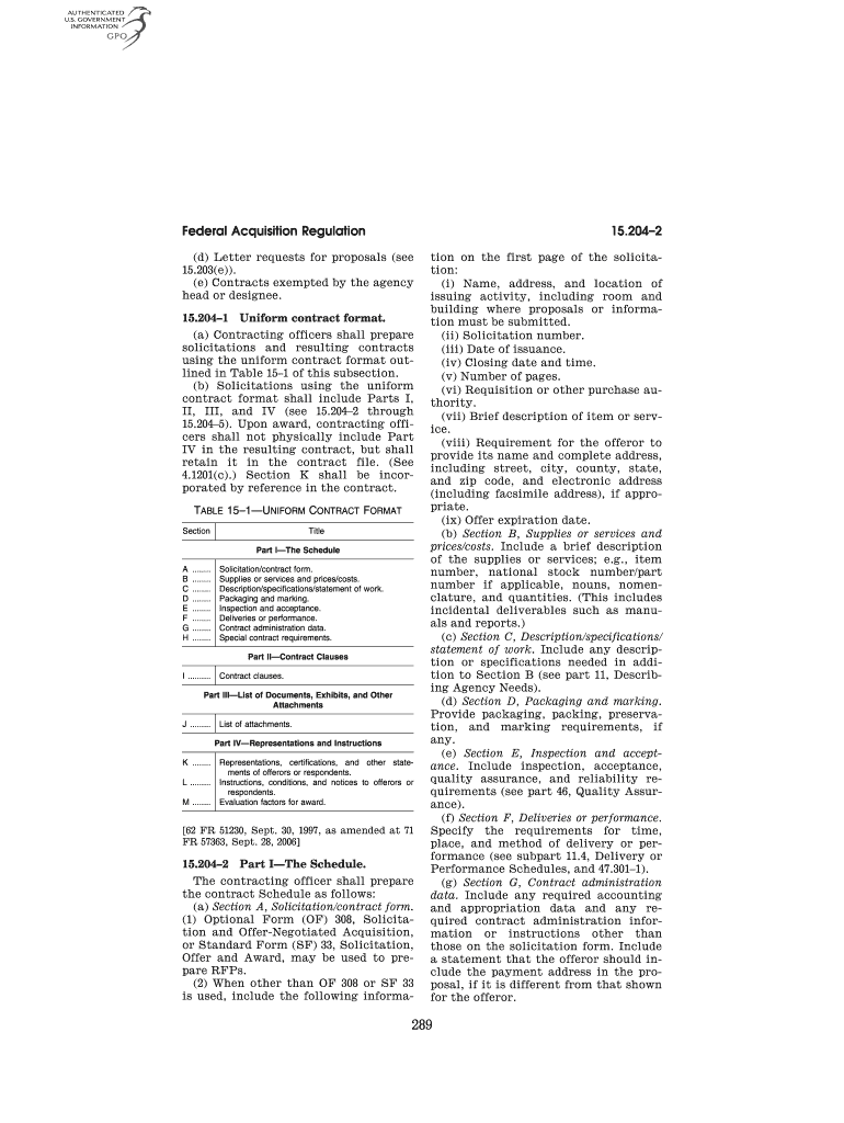 D Letter Requests for Proposals See Gpo  Form