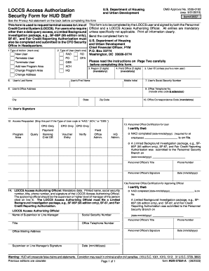 Eloccs Access Authorization Form