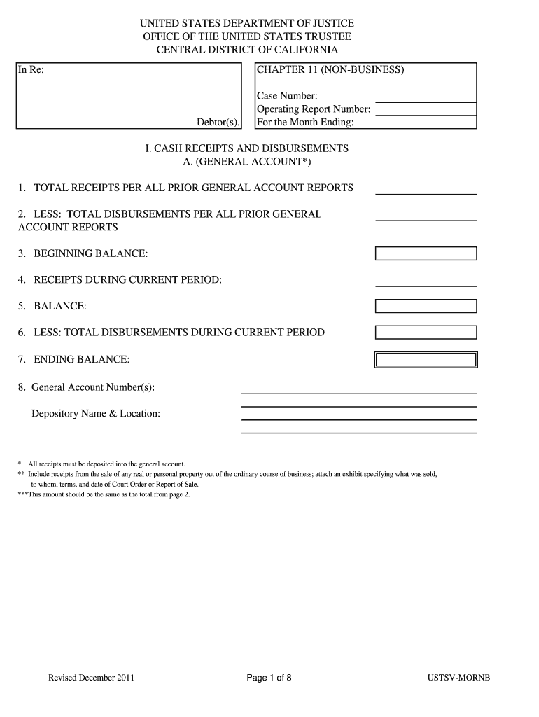  Operating Report Number  US Department of Justice  Justice 2011-2024