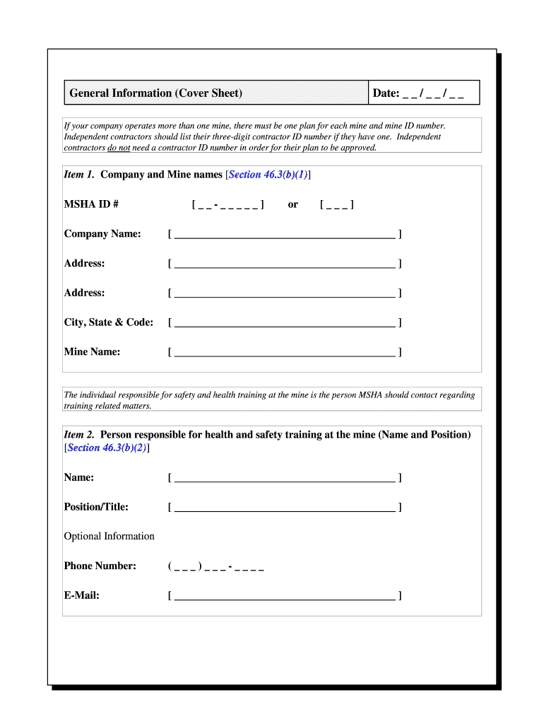 Msha Printable Card  Form
