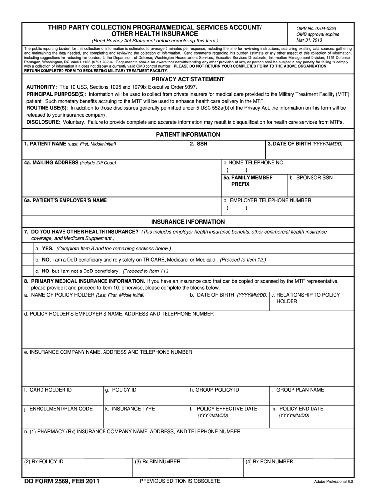 Dd Form 2569