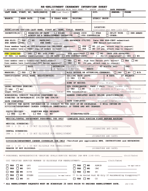 Navy Reenlistment Request Form