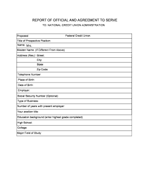 Ncua 4012  Form